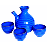 stock photo Japanese sake set